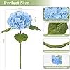 White Blue Pair Hydrangea 4pcs 21"