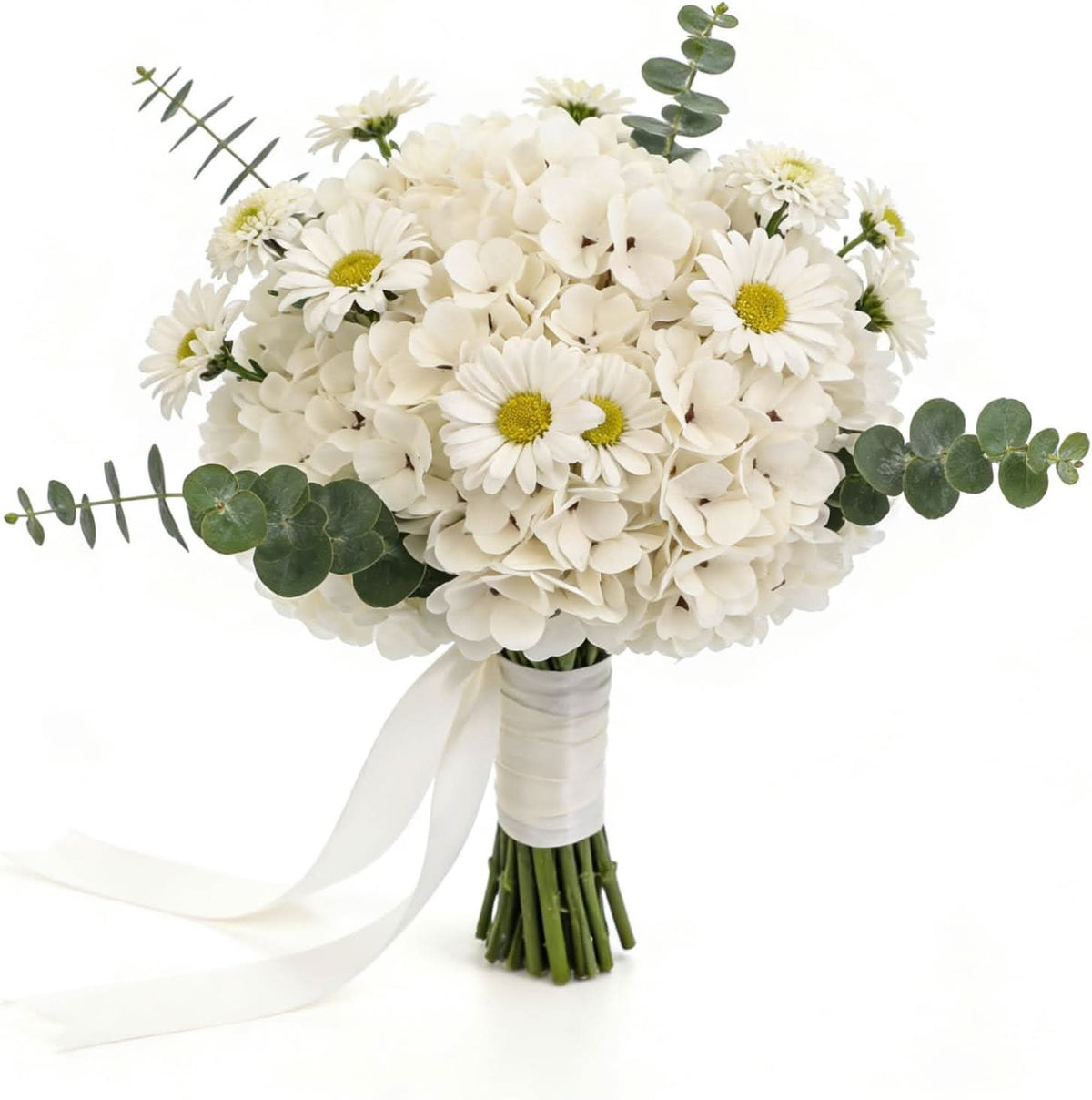 Ivory White Hydrangea 13"