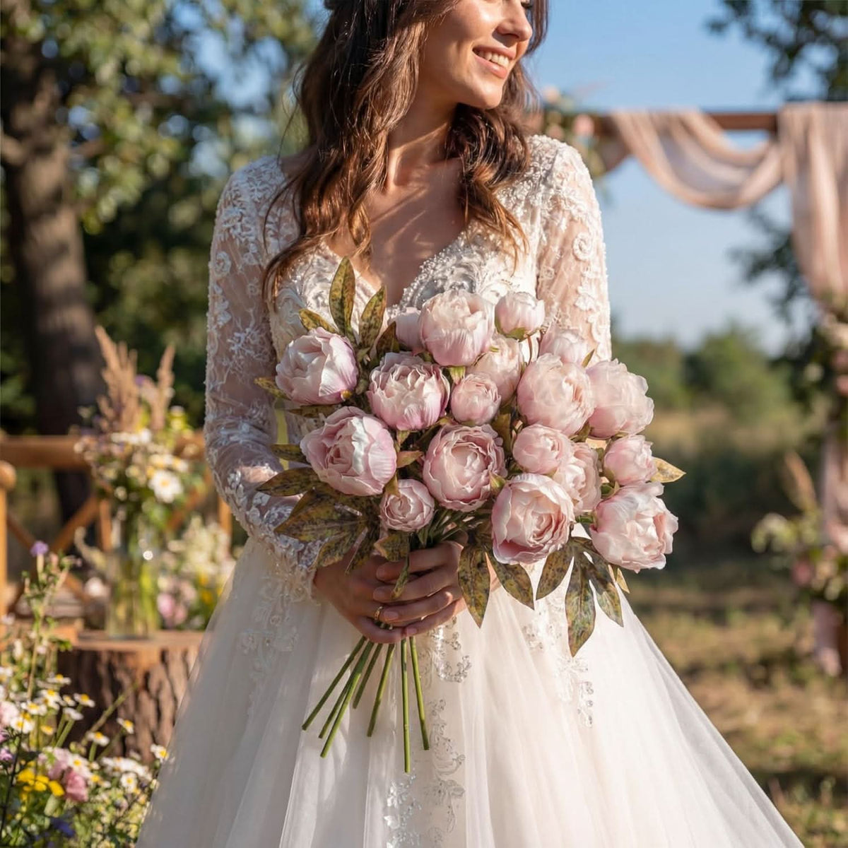 Vintage Garden Peony 8pcs