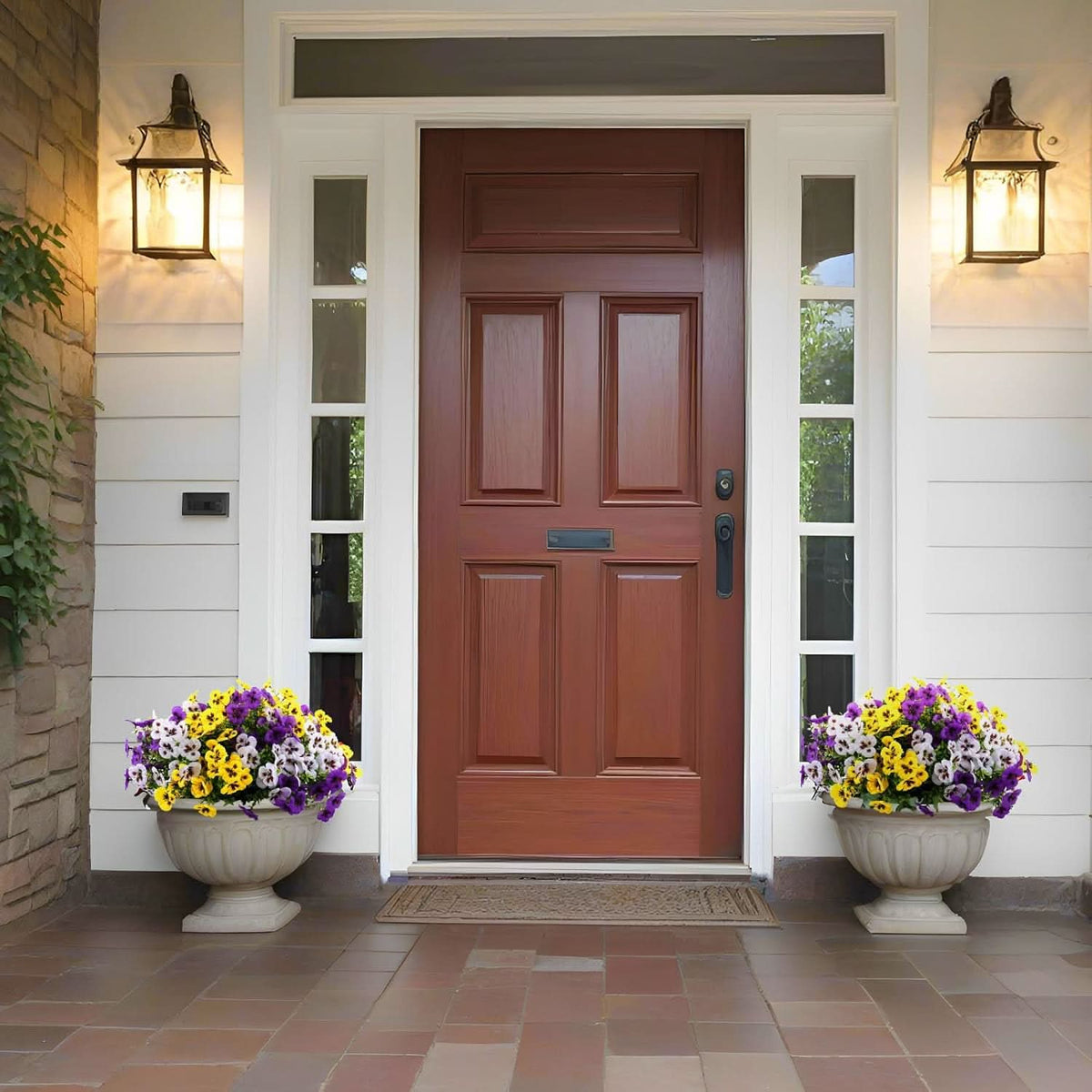 Mixed Pansy Artificial Flowers