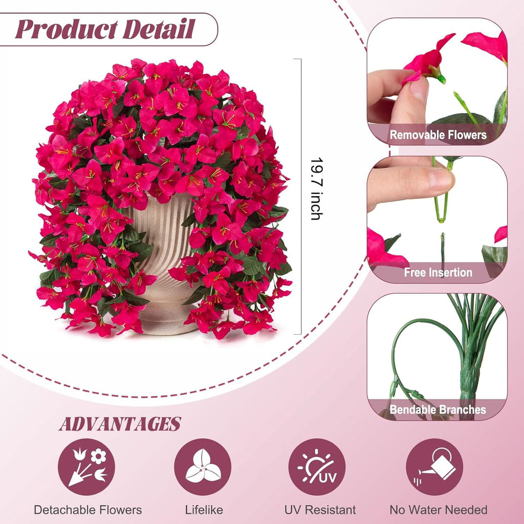 Artificial Bougainvillea Pink red