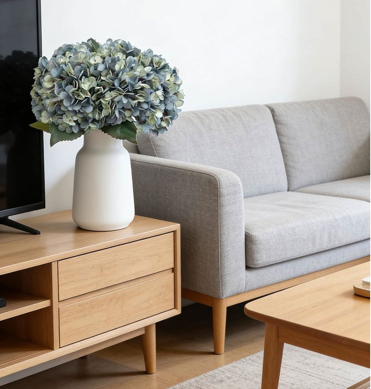 Deep Lake Blue Hydrangea 13"