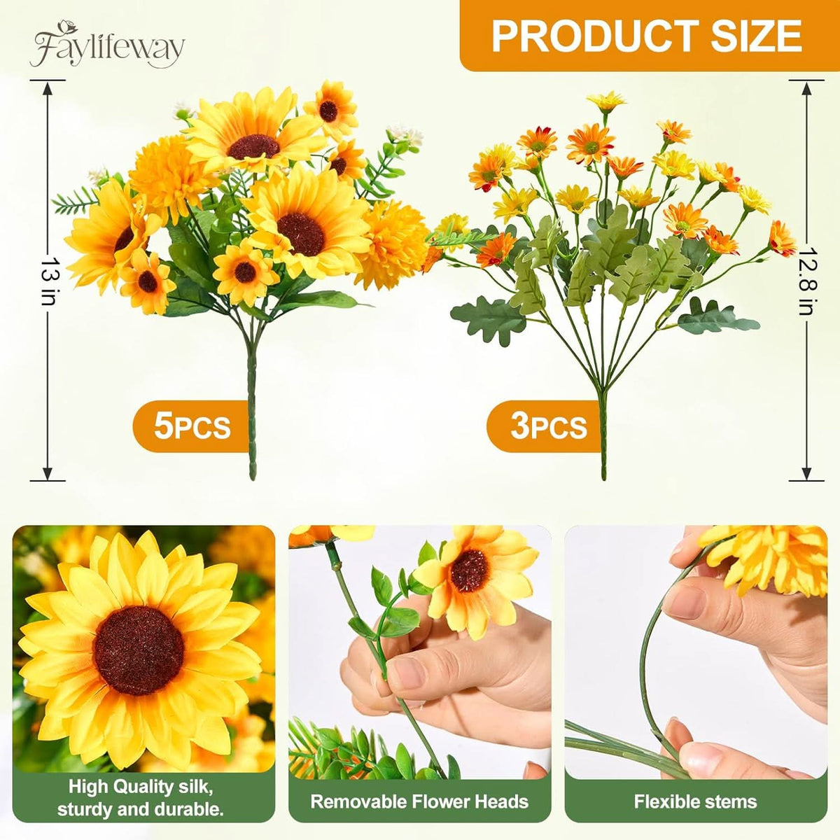 Sunflower Daisy Artificial Flowers