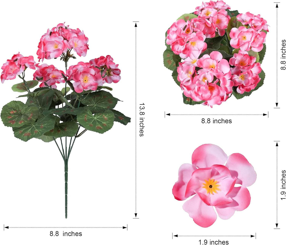 Pink Artificial Geraniums