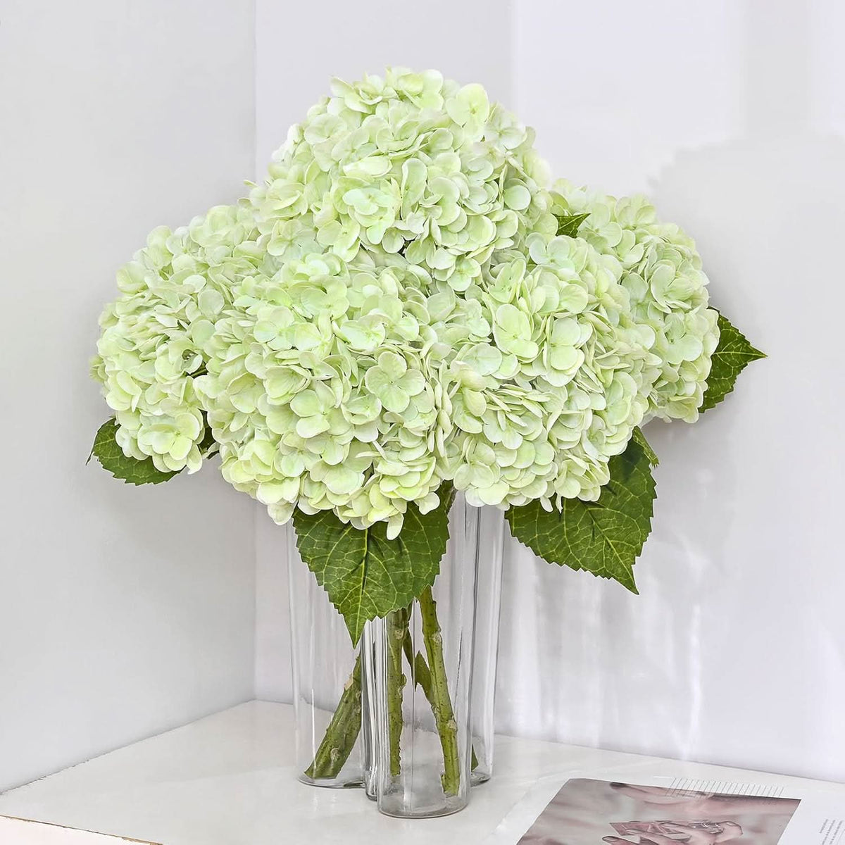 Light Green Hydrangea 3pcs 21"