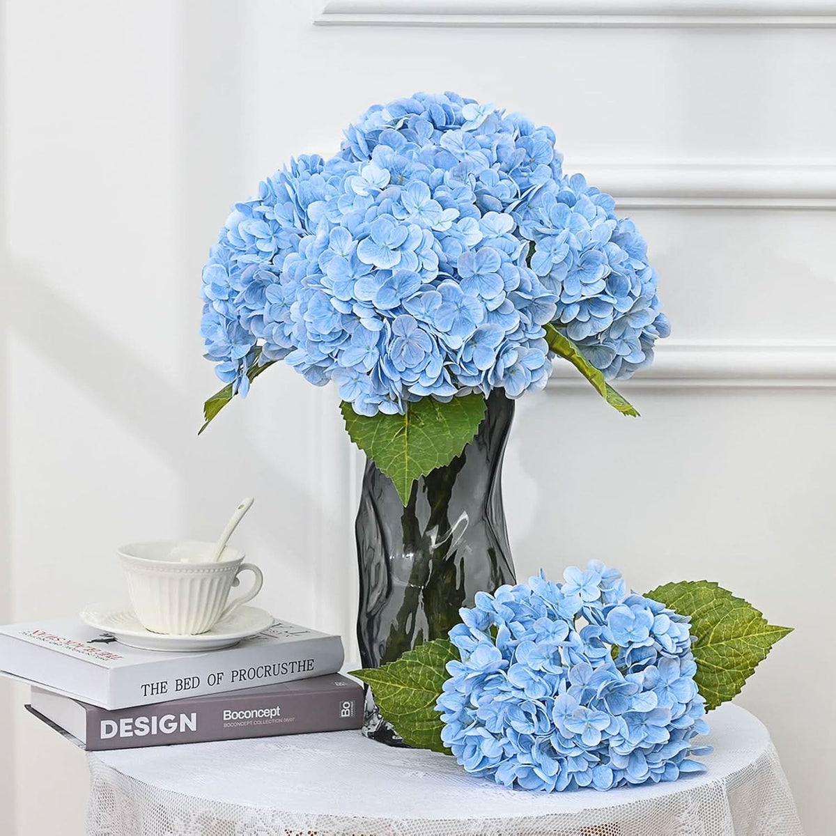 Blue Garden Hydrangea 6pcs  21"