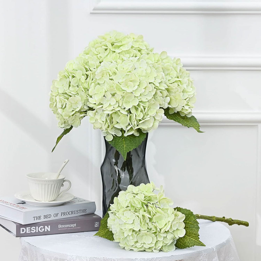 White Light Green Duo Hydrangea 4pcs 21"