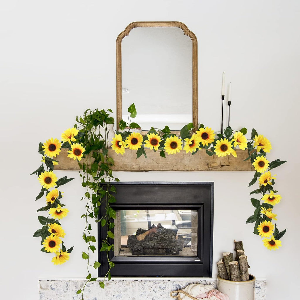 Golden Meadow  4-piece 26ft Sunflower Garland