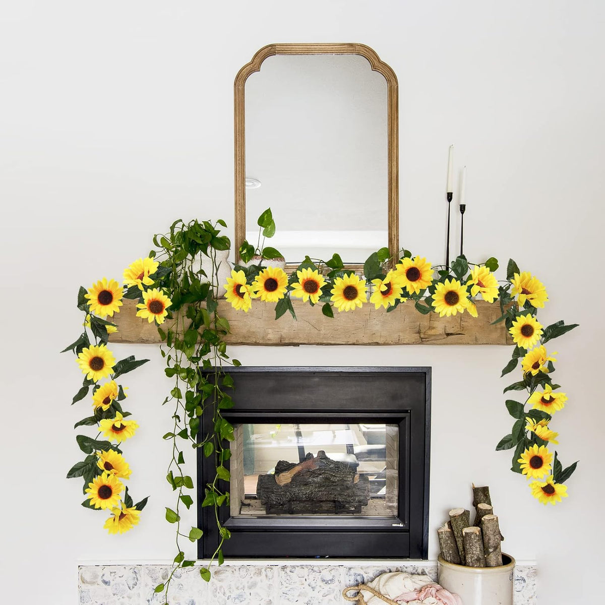 Golden Meadow  4-piece 26ft Sunflower Garland