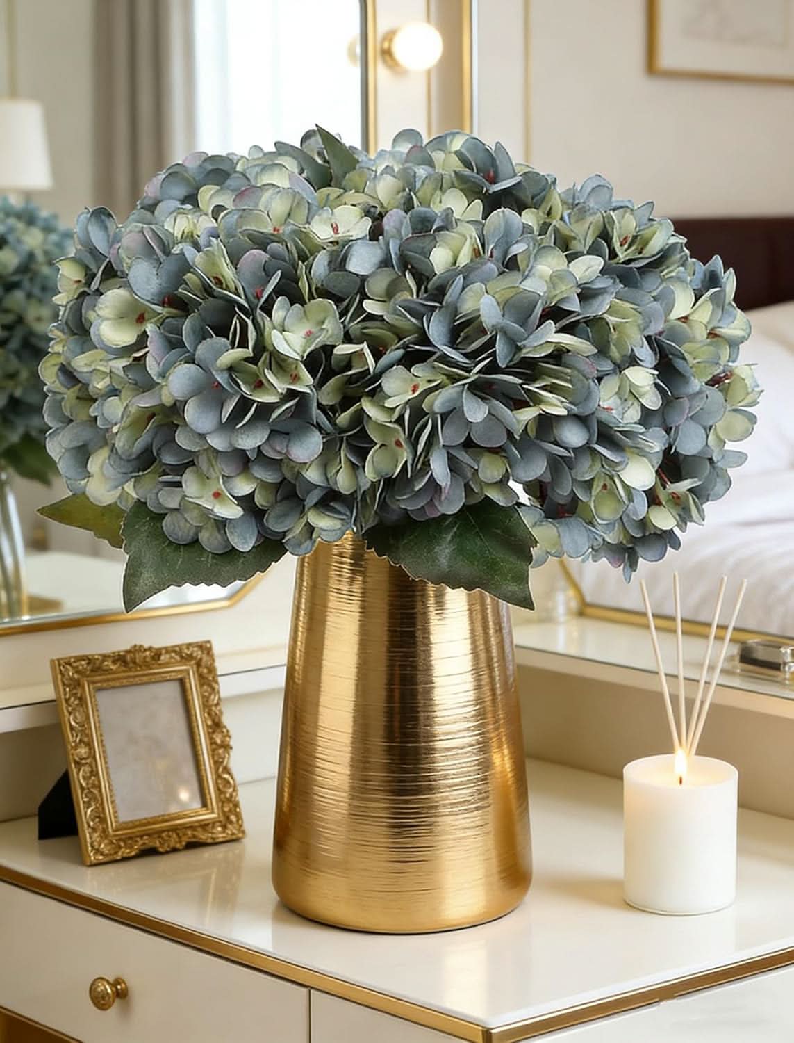 Deep Lake Blue Hydrangea 13"