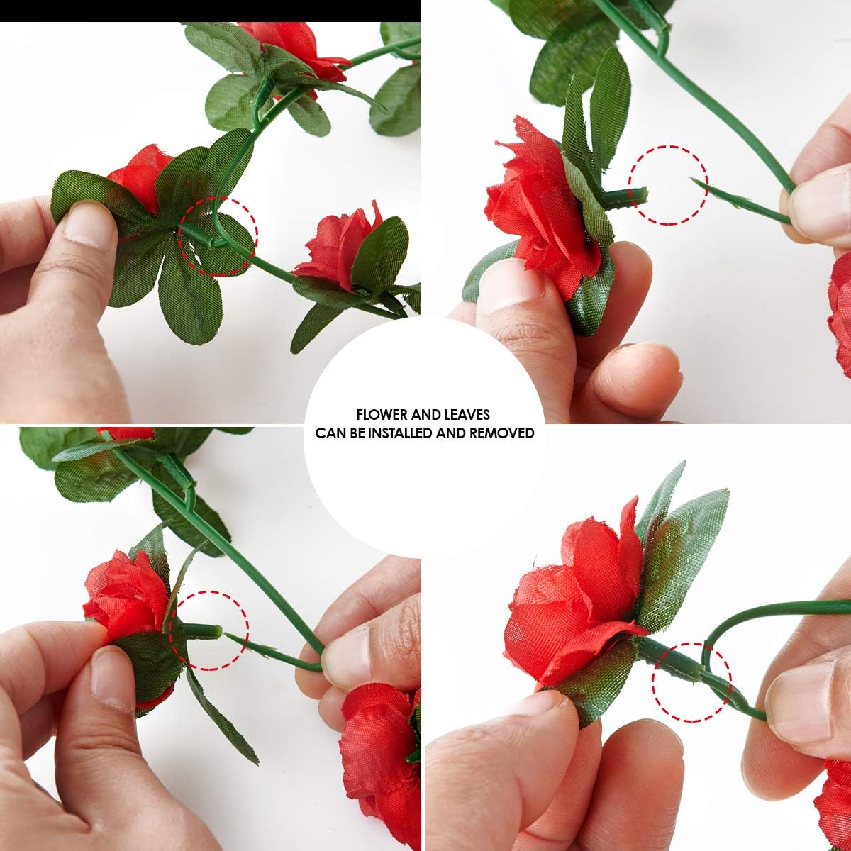 Ruby Meadow 4-piece 26ft Rose Vine