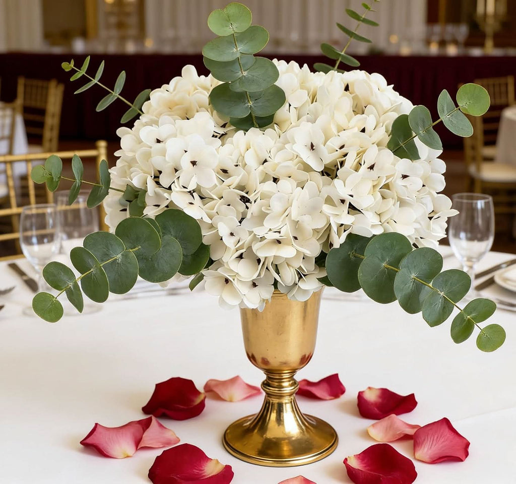 Ivory White Hydrangea 13"