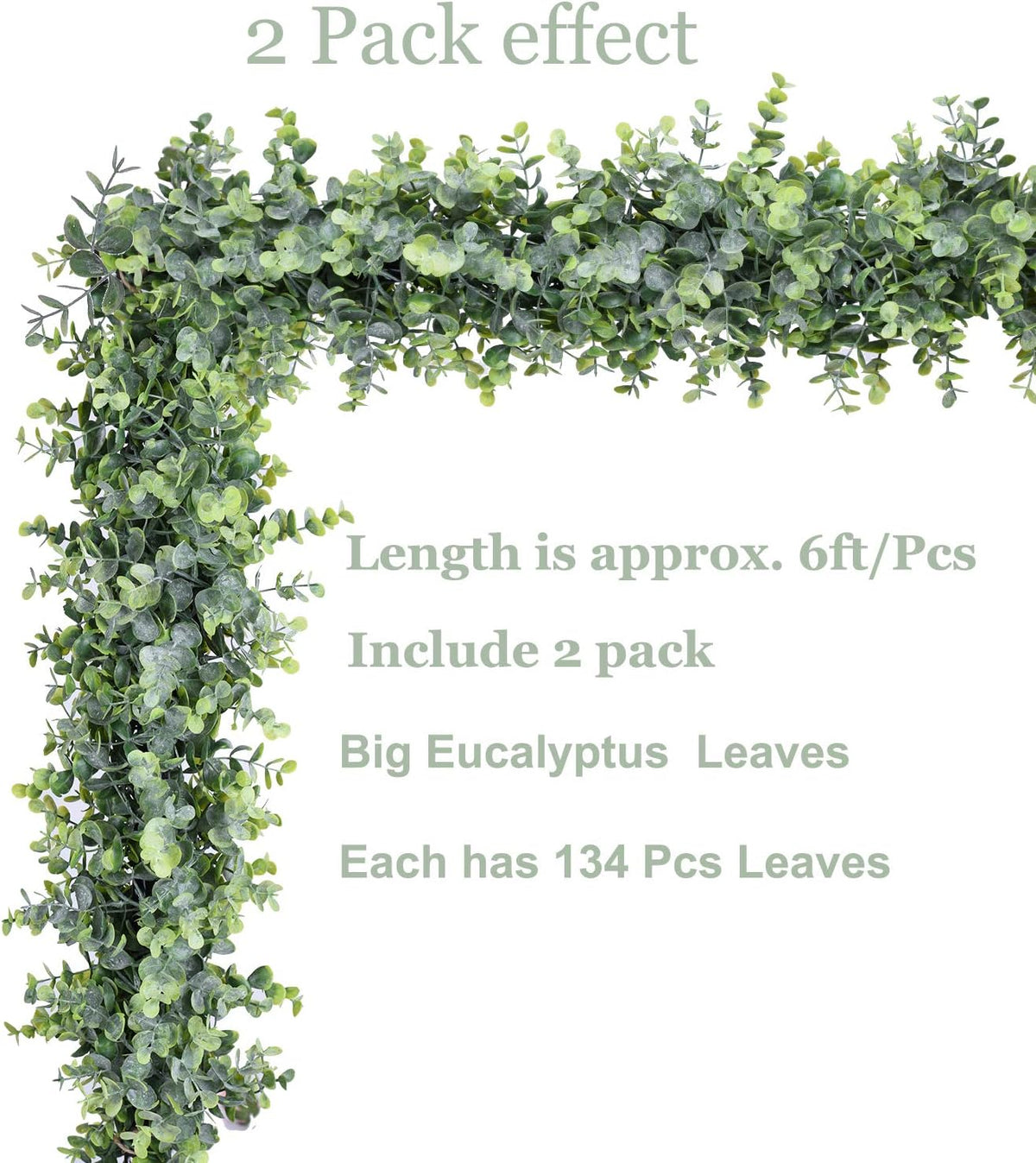 Morning Mist Double Eucalyptus Garland 6ft