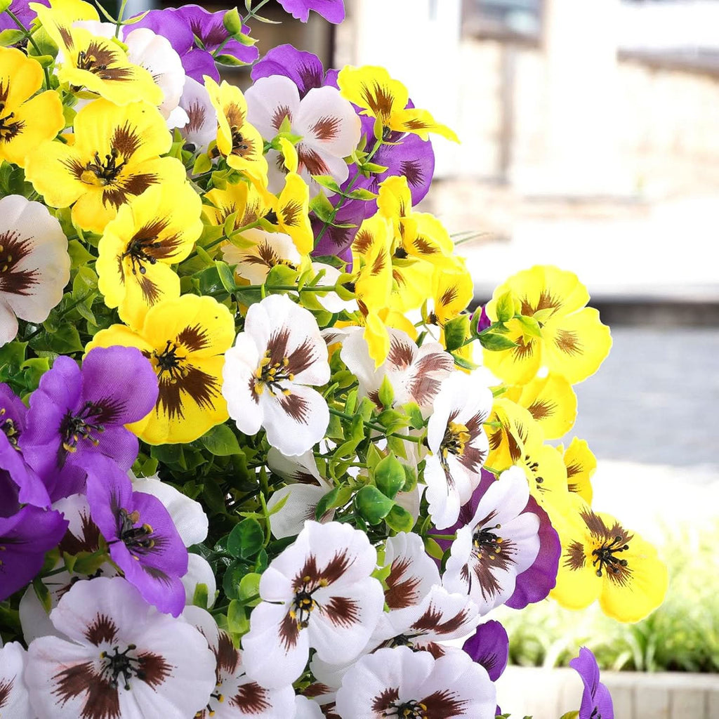 Mixed Pansy Artificial Flowers