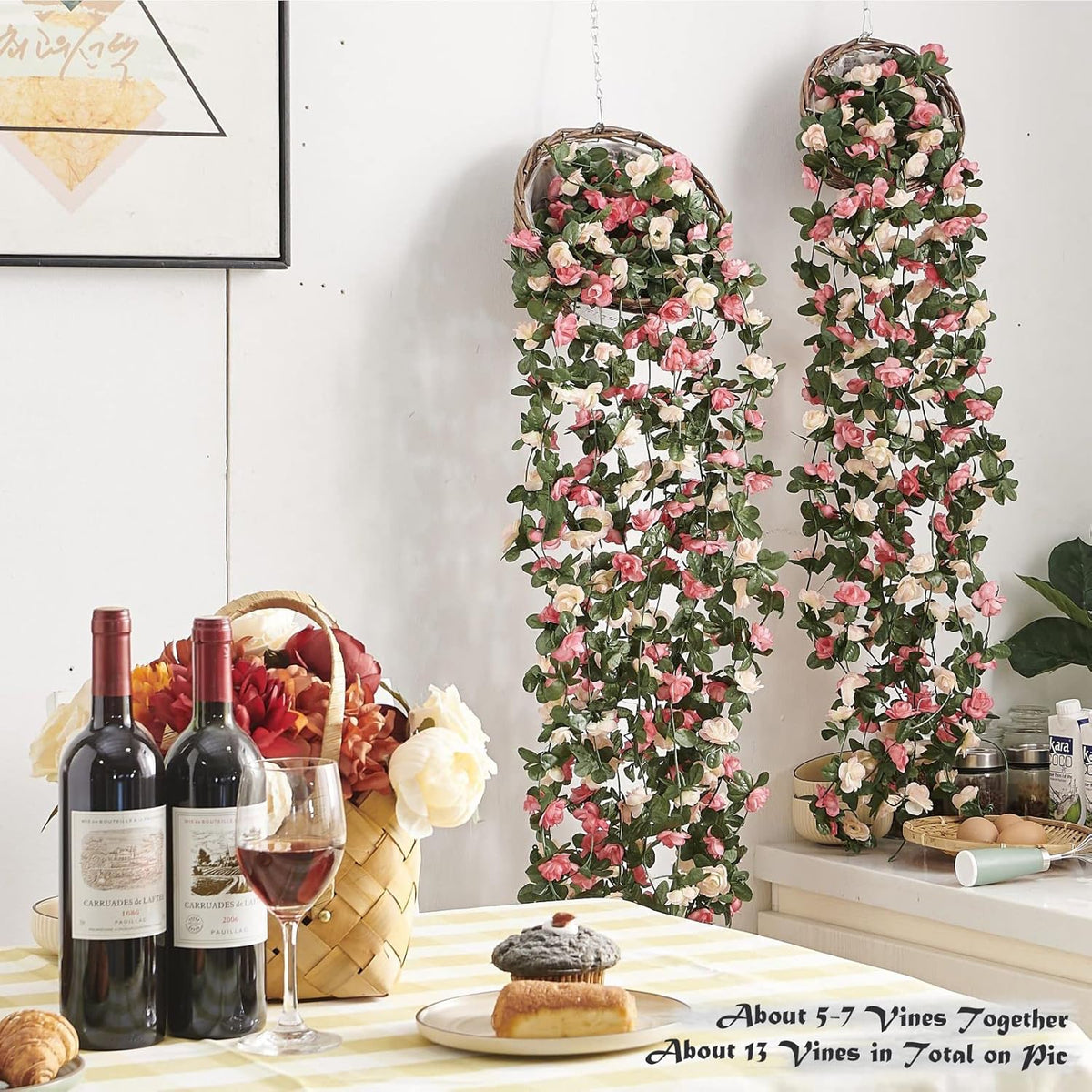 Spring Blush  4-piece 26ft Rose Vine