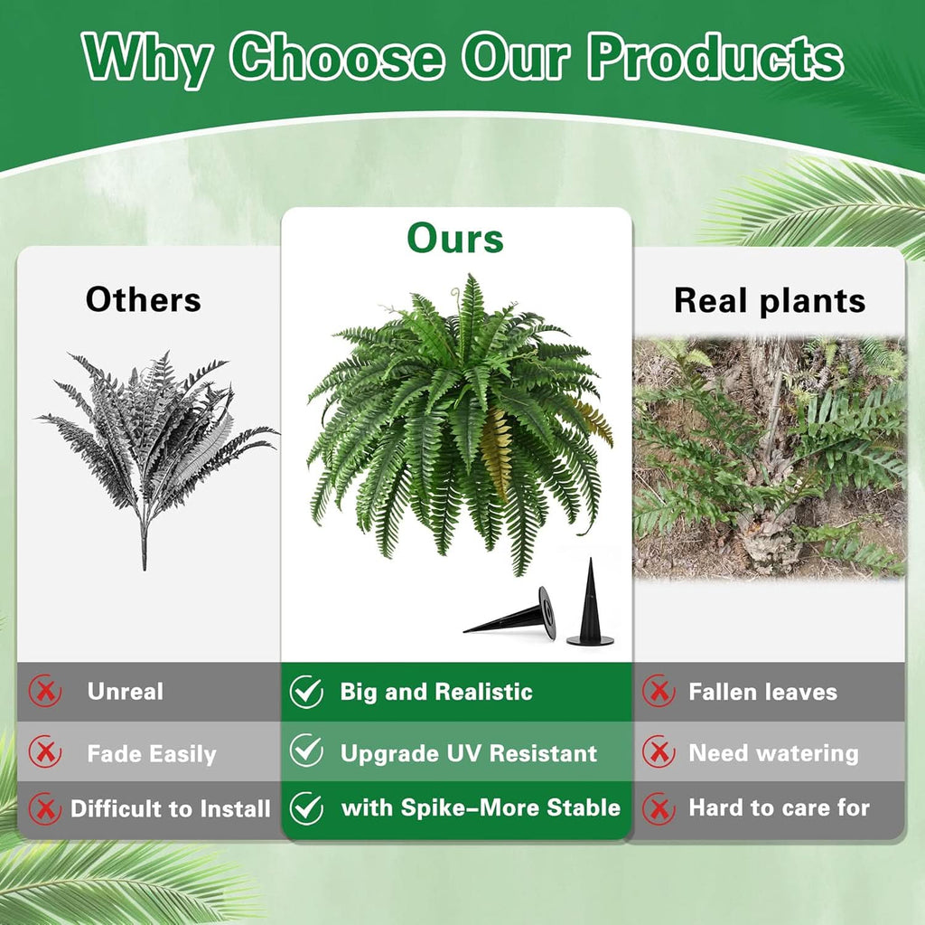 Artificial Boston Fern- 60 Branches