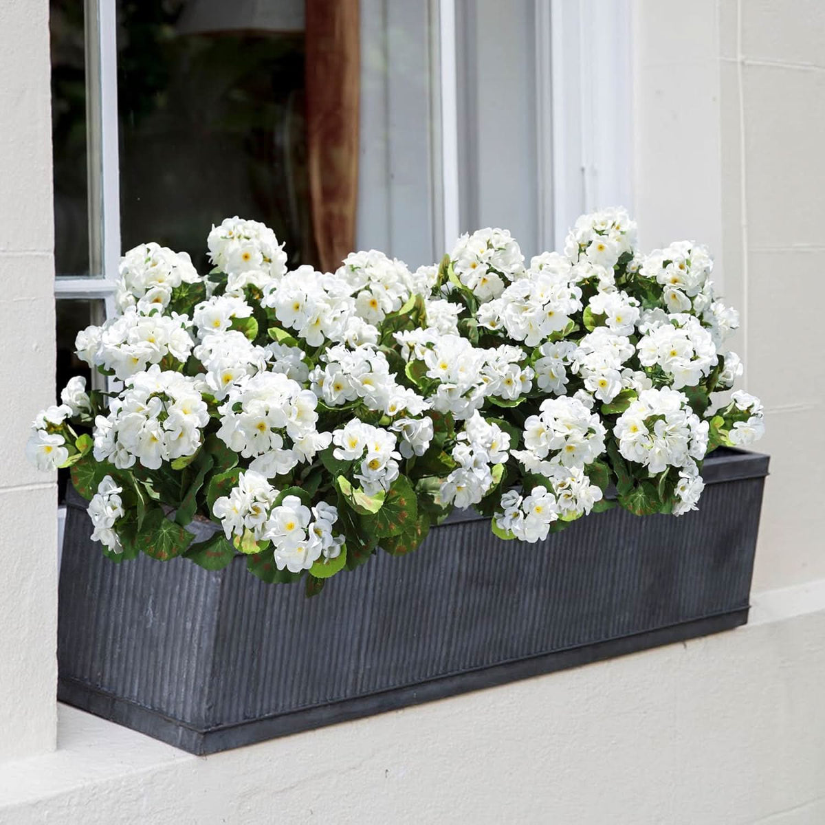 White Artificial Geraniums
