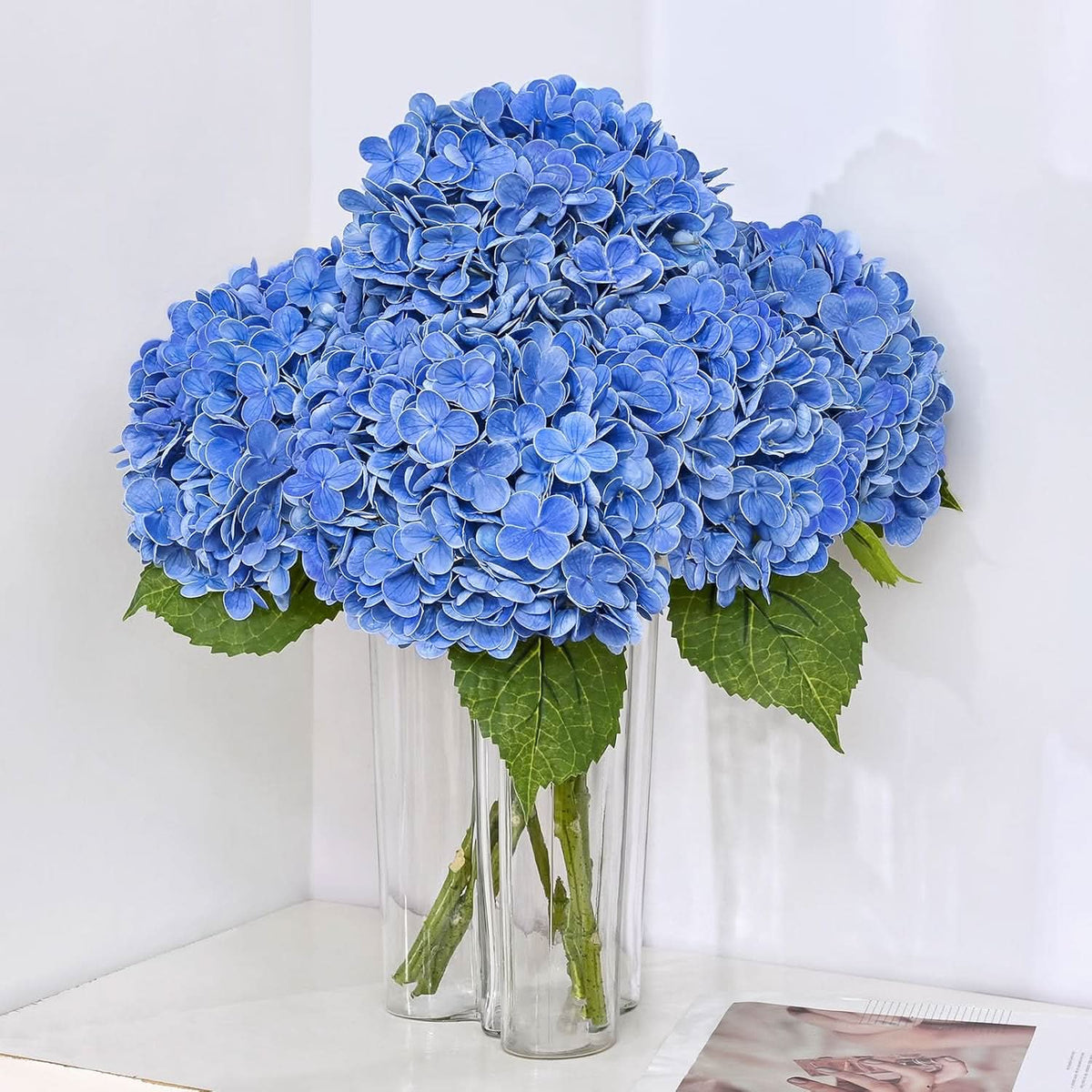 Midnight Blue Hydrangea 6 pcs 21"