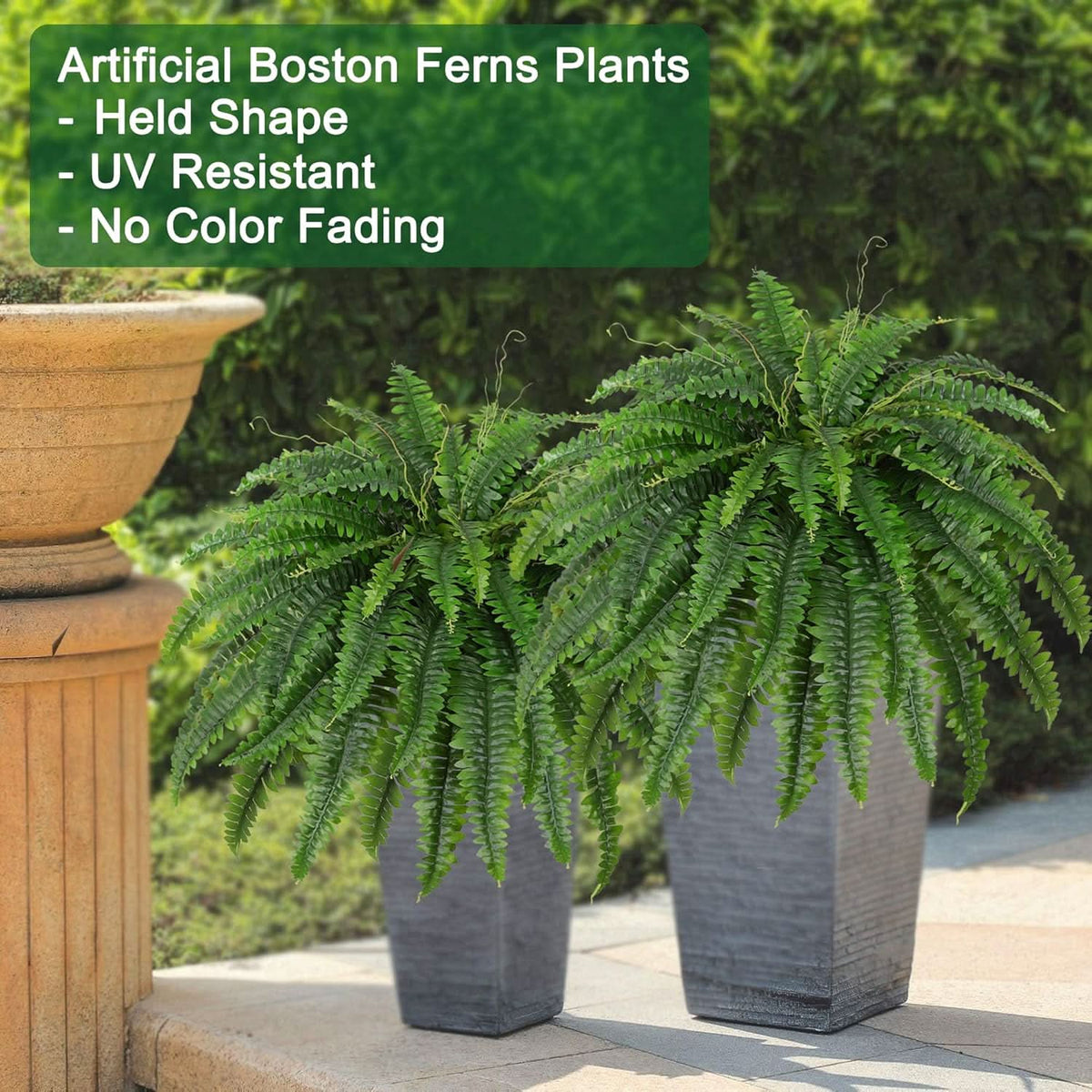 Boston Fern Faux Plant – 55 Branches Each