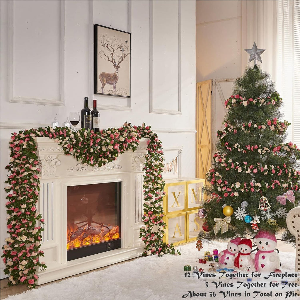 Spring Blush  4-piece 26ft Rose Vine