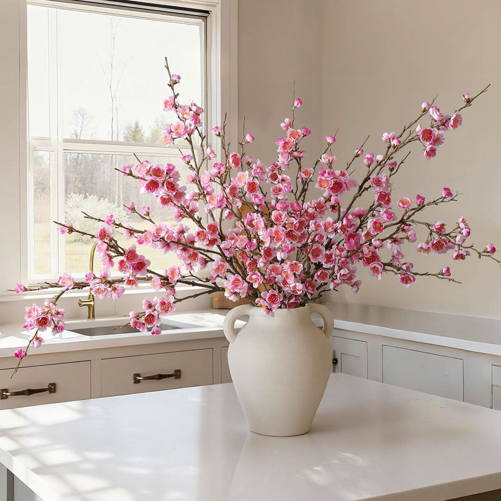 Pink Sakura Blossom Branch 6pcs 34.45"