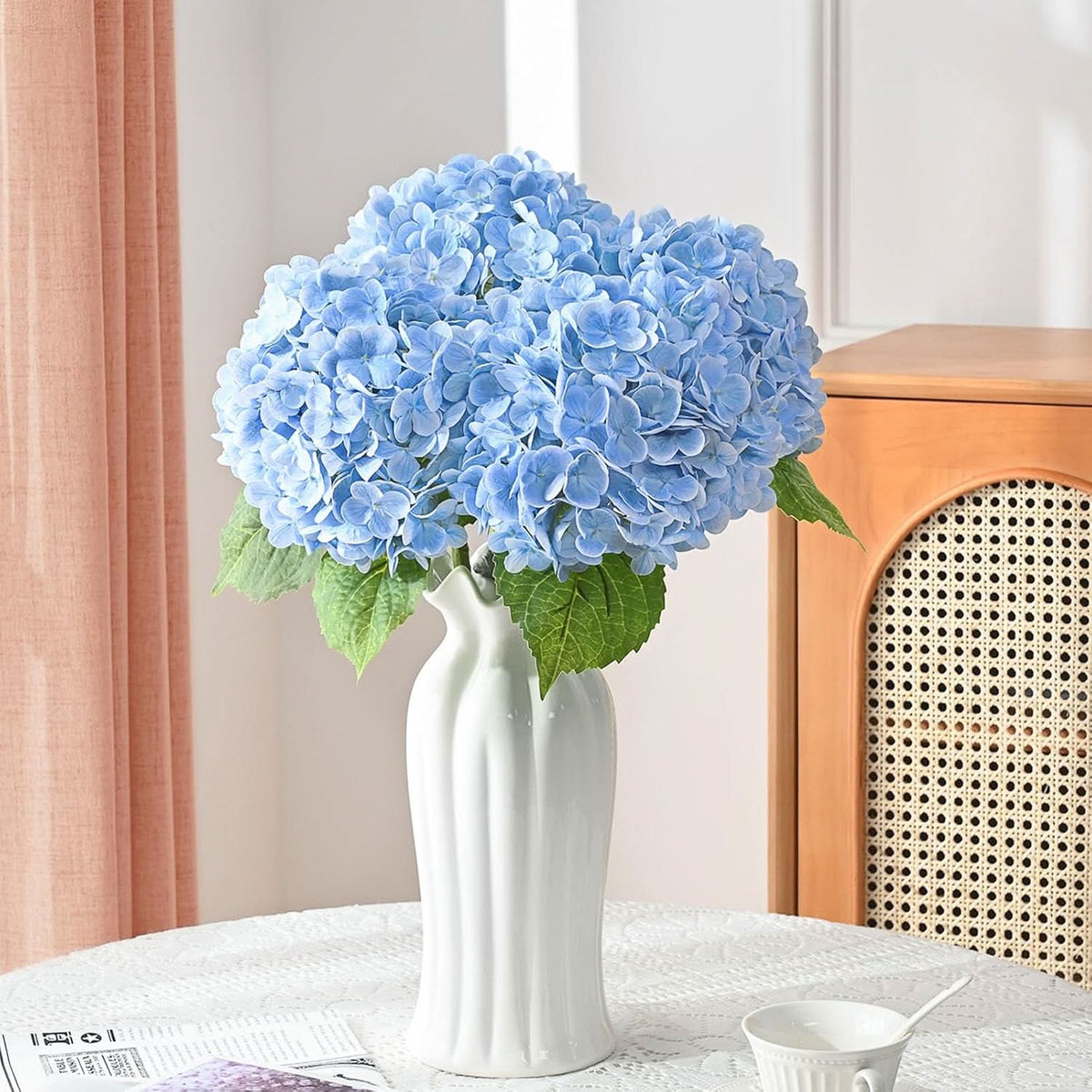 Blue Garden Hydrangea 6pcs  21"