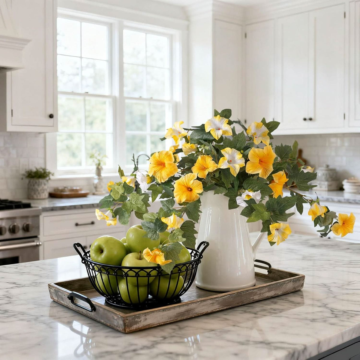 Yellow Artificial Petunias