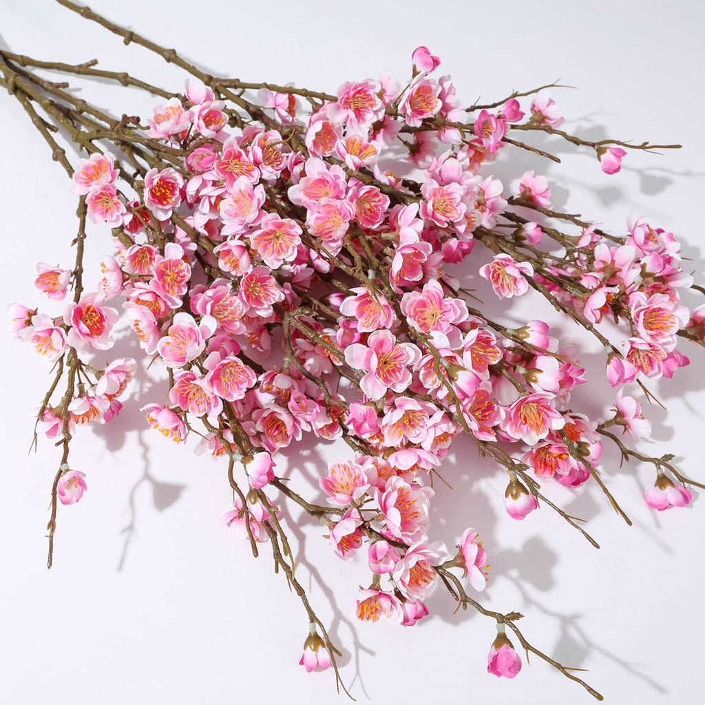 Pink Sakura Blossom Branch 6pcs 34.45"