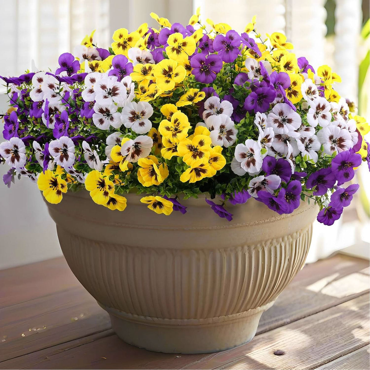 Mixed Pansy Artificial Flowers