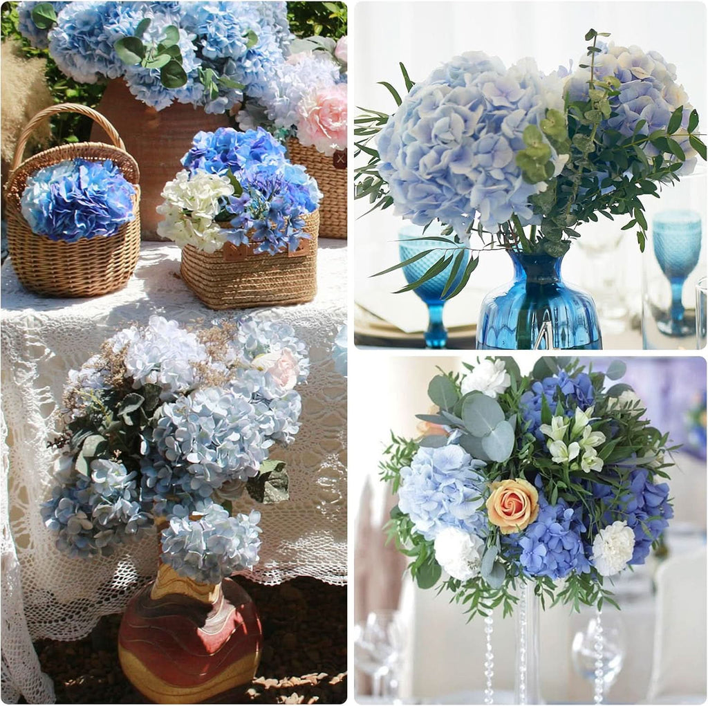 Blue Garden Hydrangea 6pcs  21"