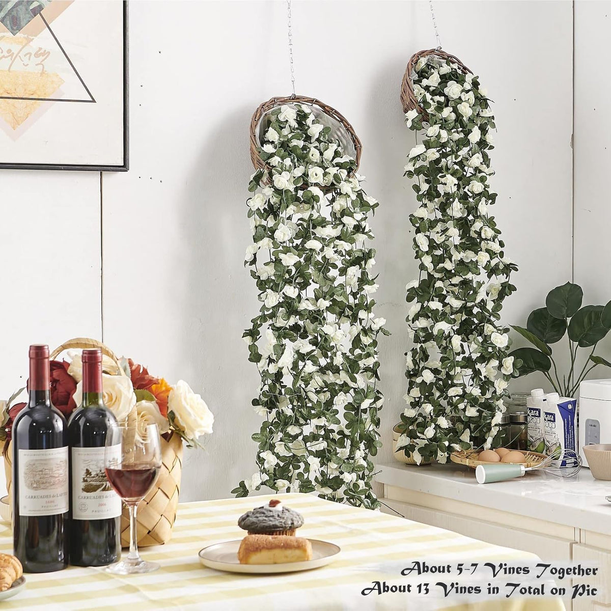 Ivory Garden 4-piece 26ft Rose Vine