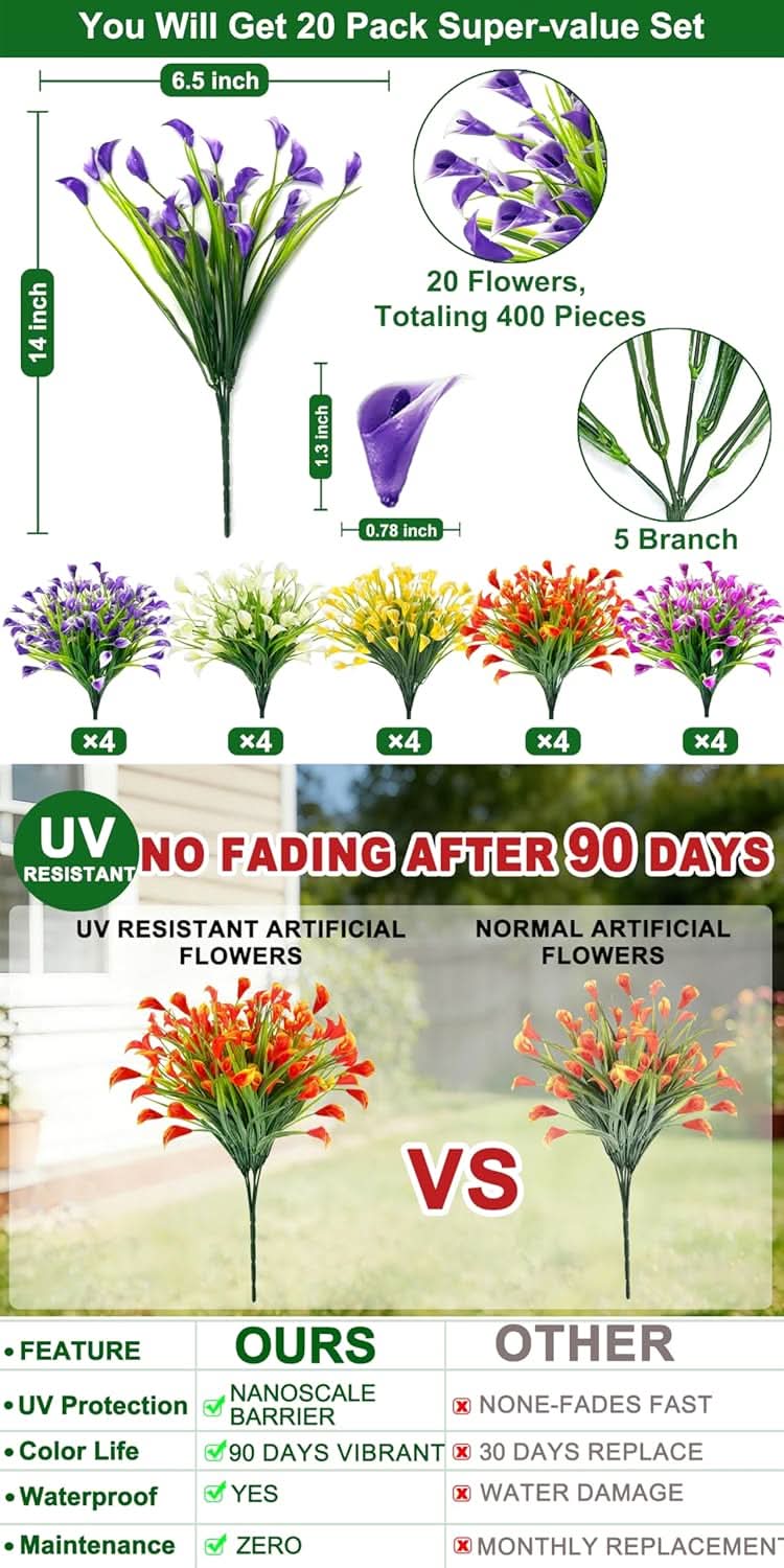 Calla Lily Artificial Flowers