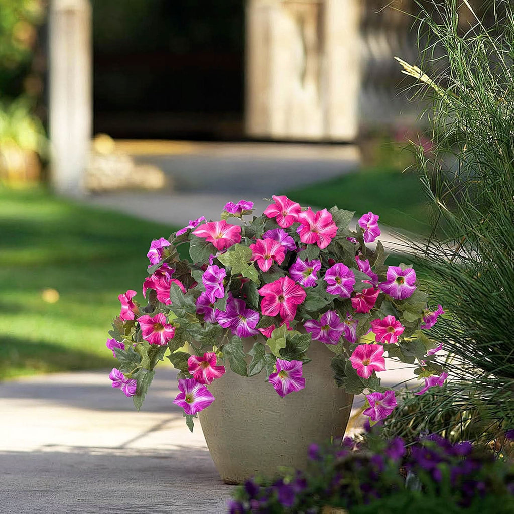 Pink Purple Artificial Petunias