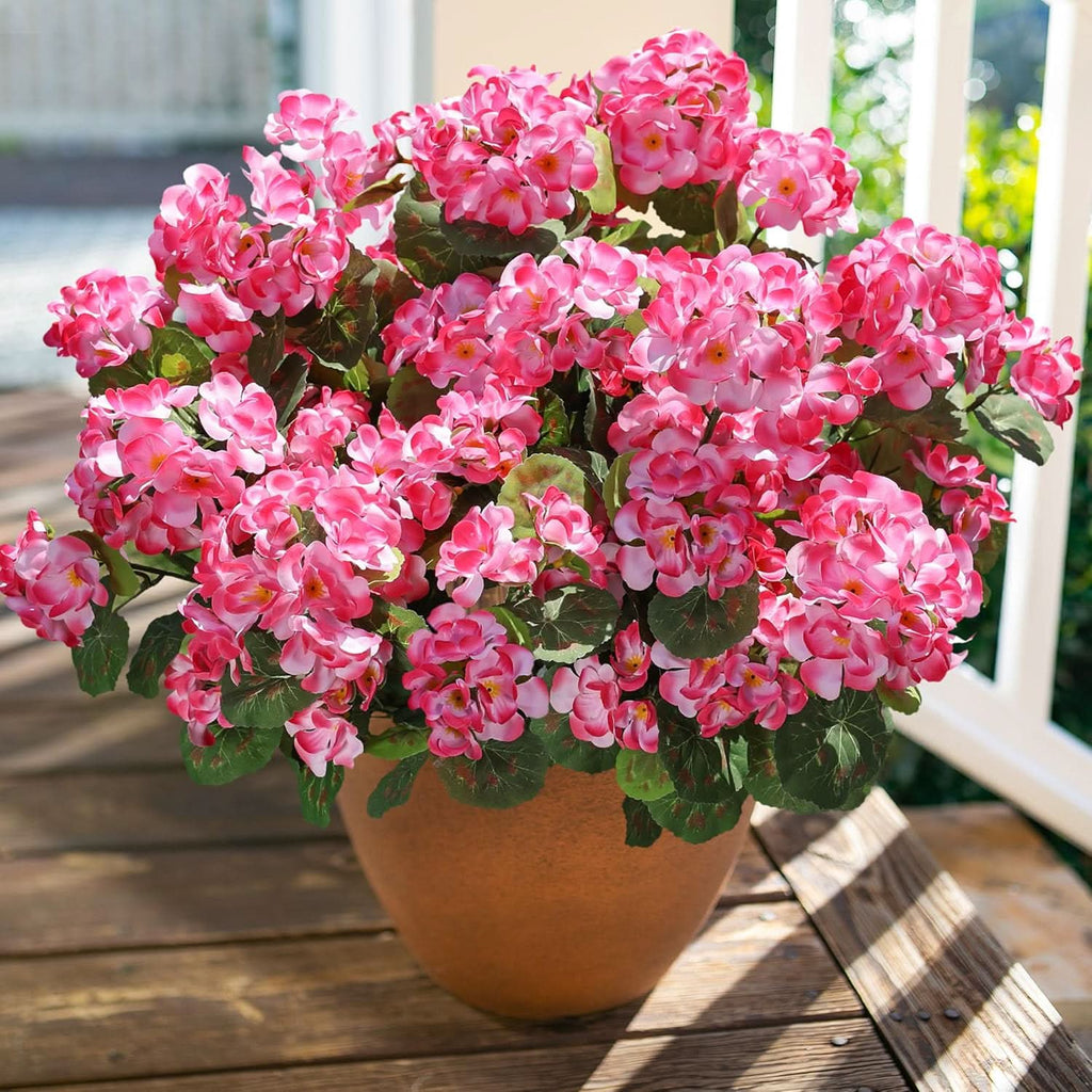 Pink Artificial Geraniums