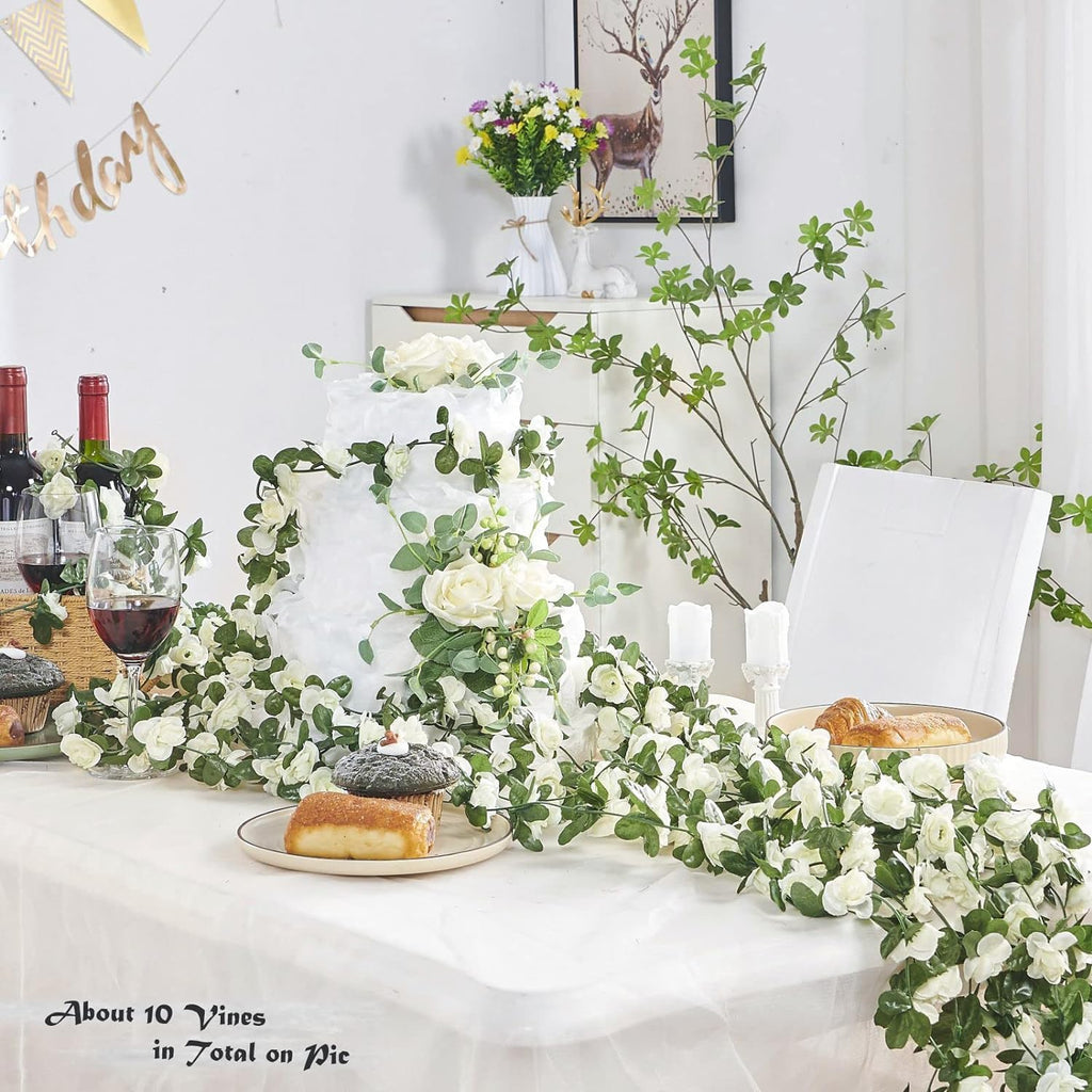 Ivory Garden 4-piece 26ft Rose Vine