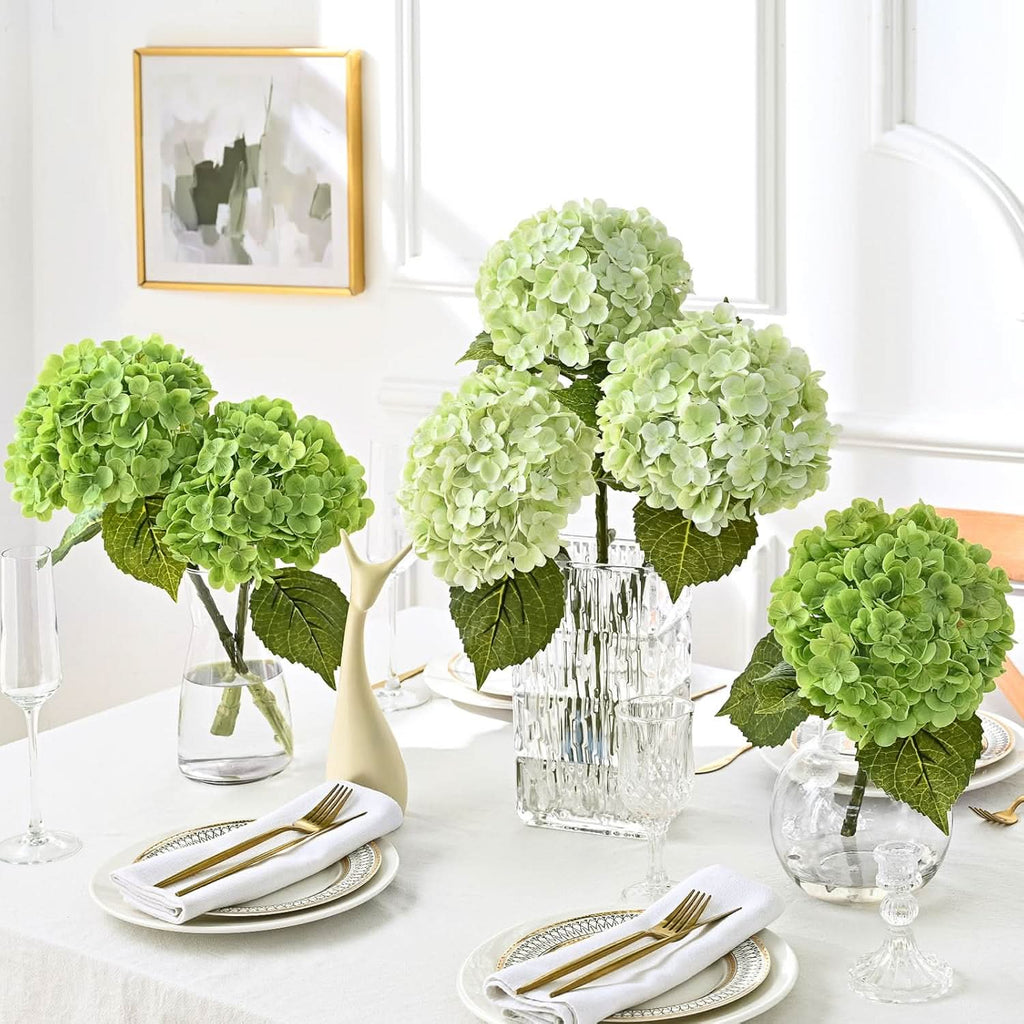 Light Green Hydrangea 3pcs 21"