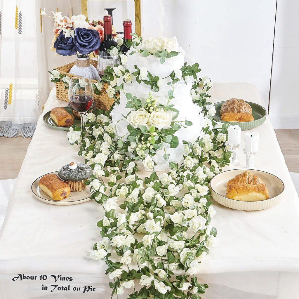 Ivory Garden 4-piece 26ft Rose Vine