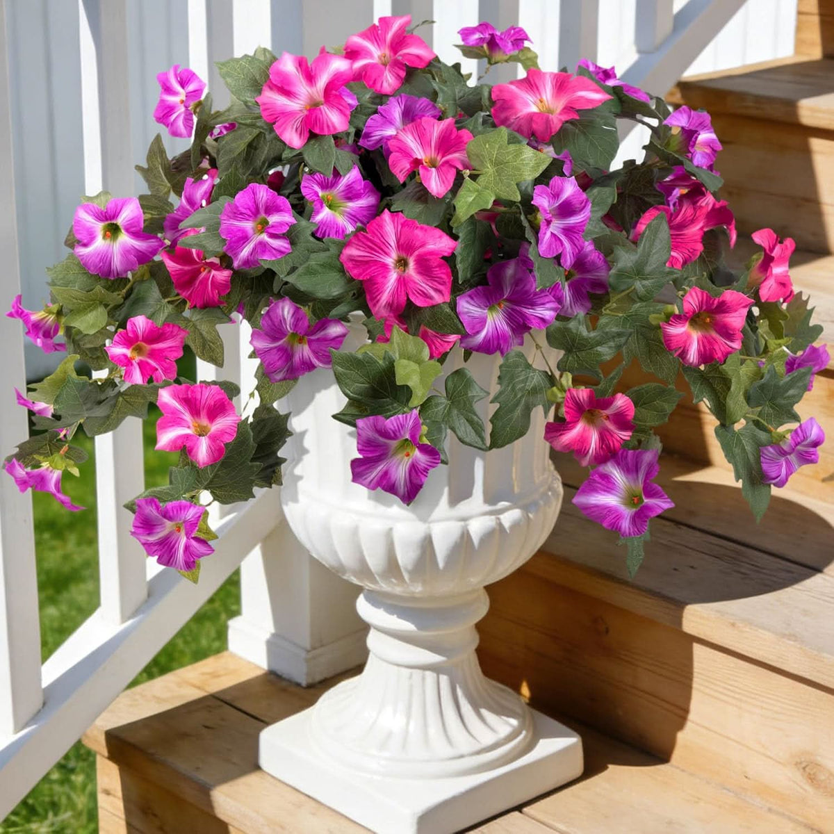 Pink Purple Artificial Petunias