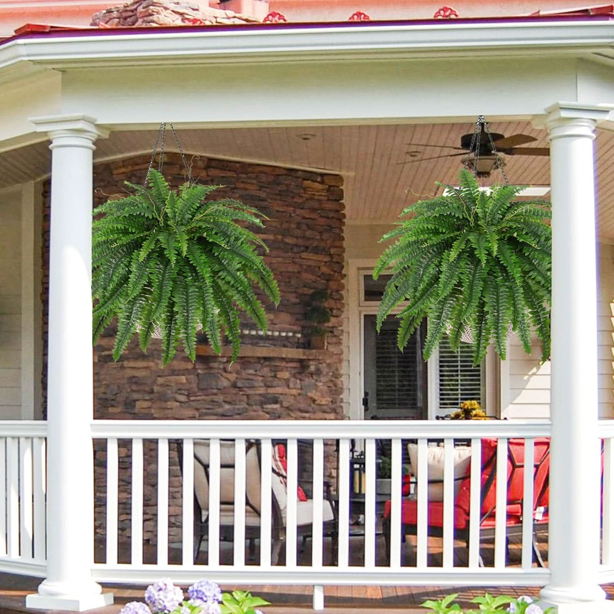 Boston Fern Faux Plant – 55 Branches Each