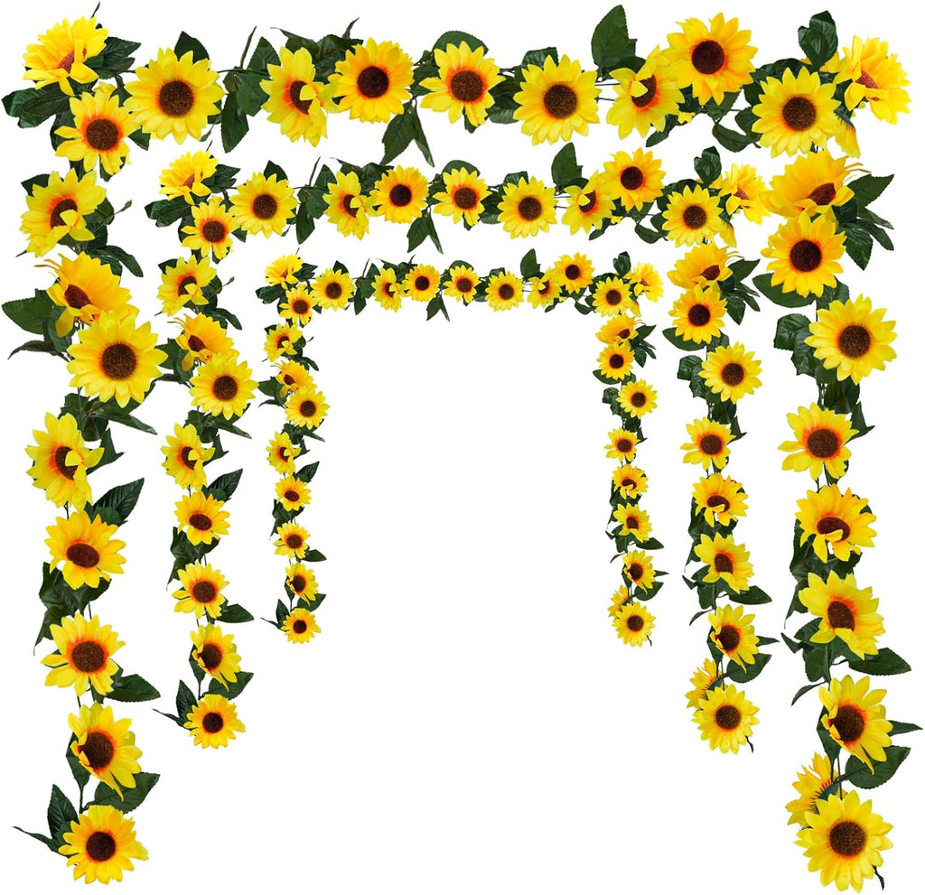 Golden Meadow  4-piece 26ft Sunflower Garland
