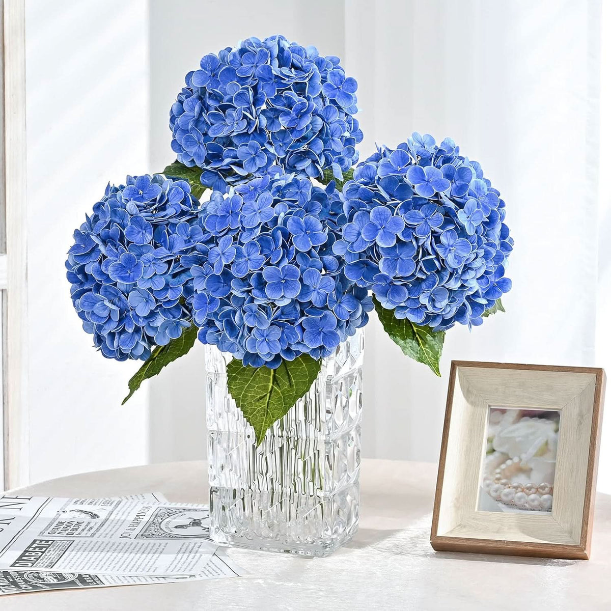 Midnight Blue Hydrangea 6 pcs 21"