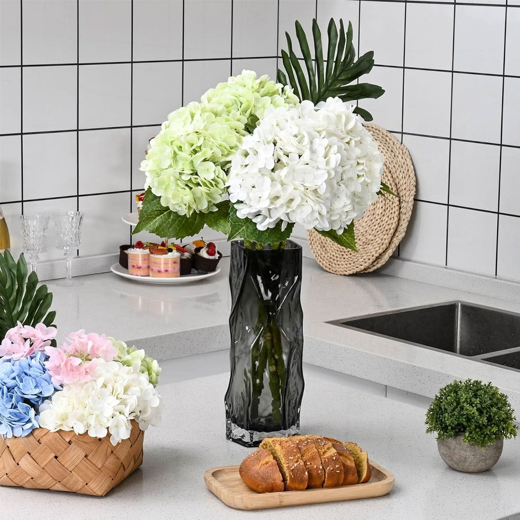 White Light Green Duo Hydrangea 4pcs 21"