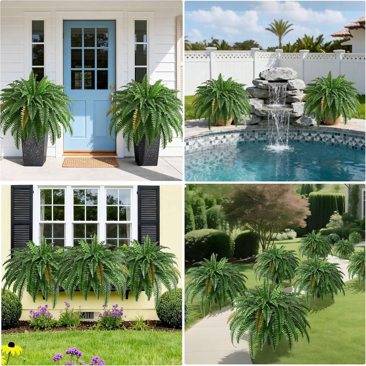 Artificial Boston Fern- 60 Branches