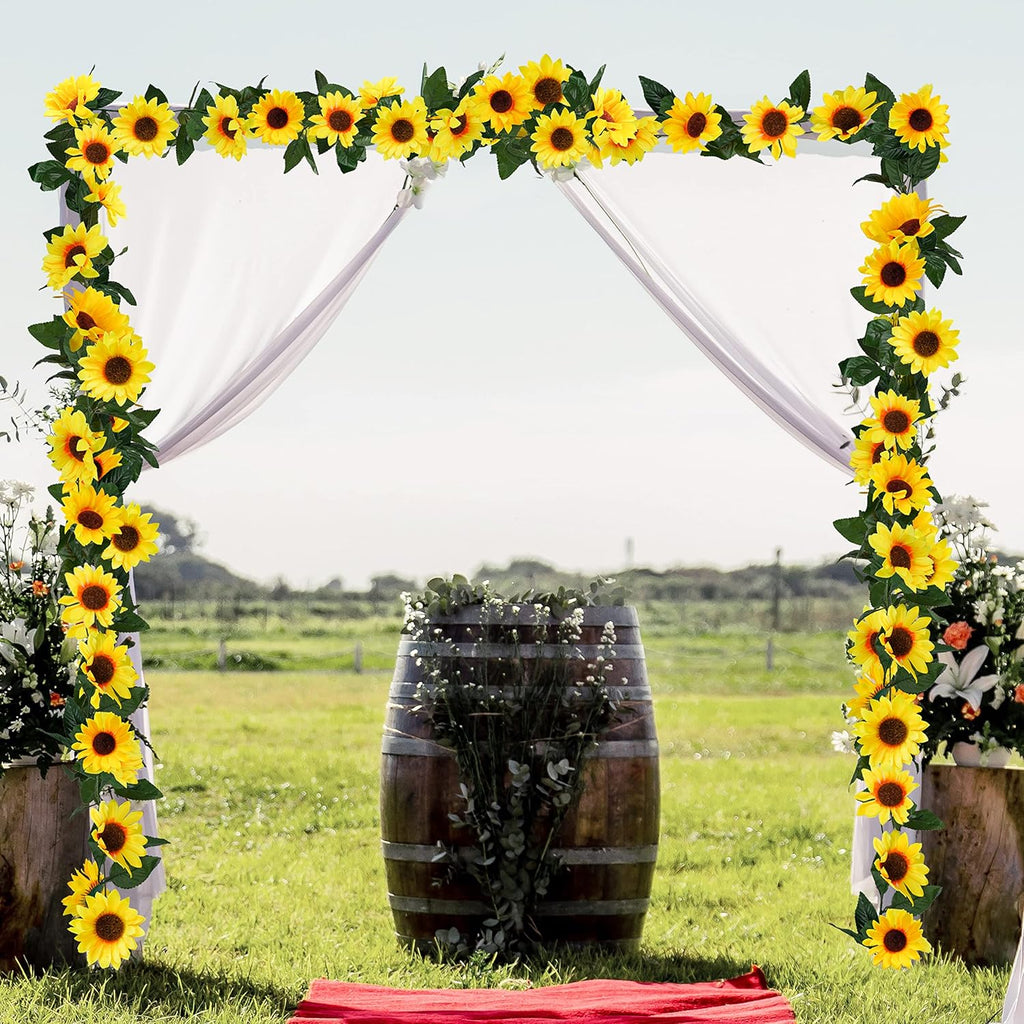 Golden Meadow  4-piece 26ft Sunflower Garland
