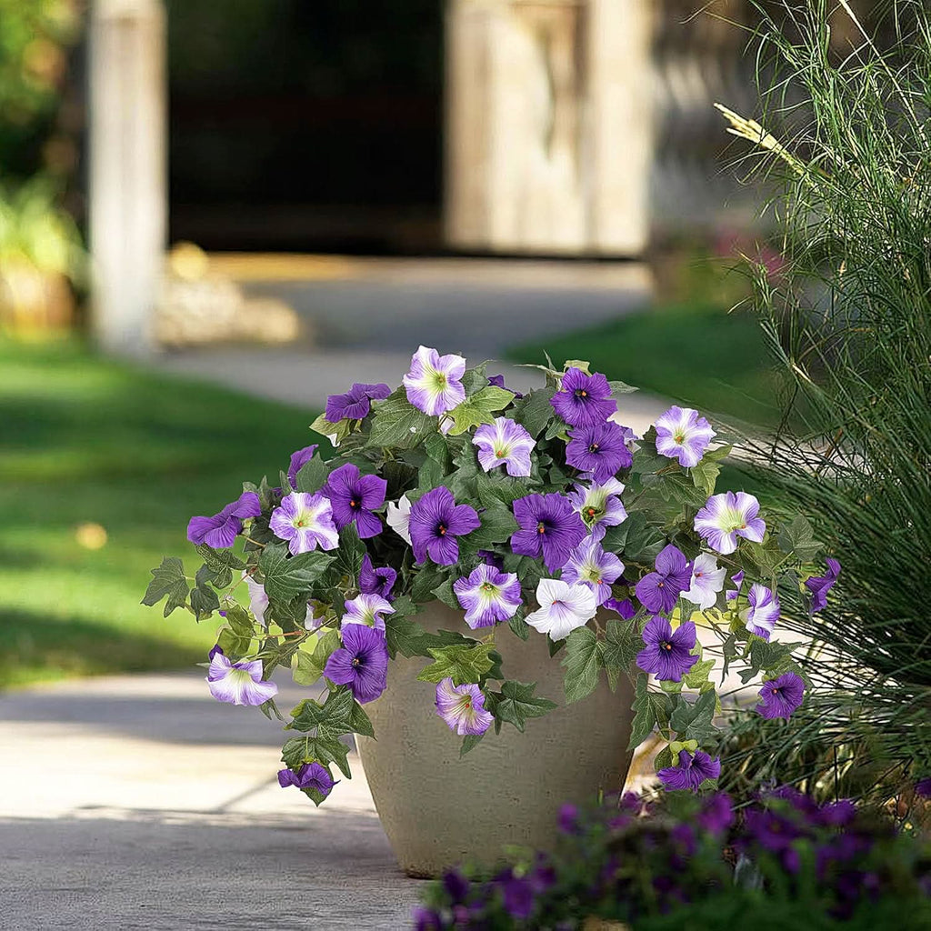Purple Artificial Petunias