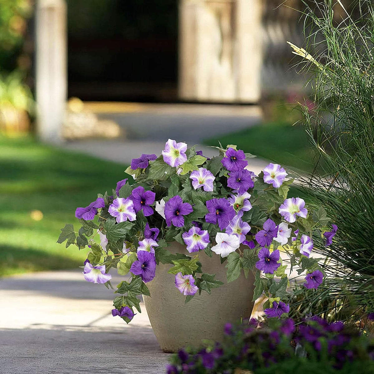 Purple Artificial Petunias