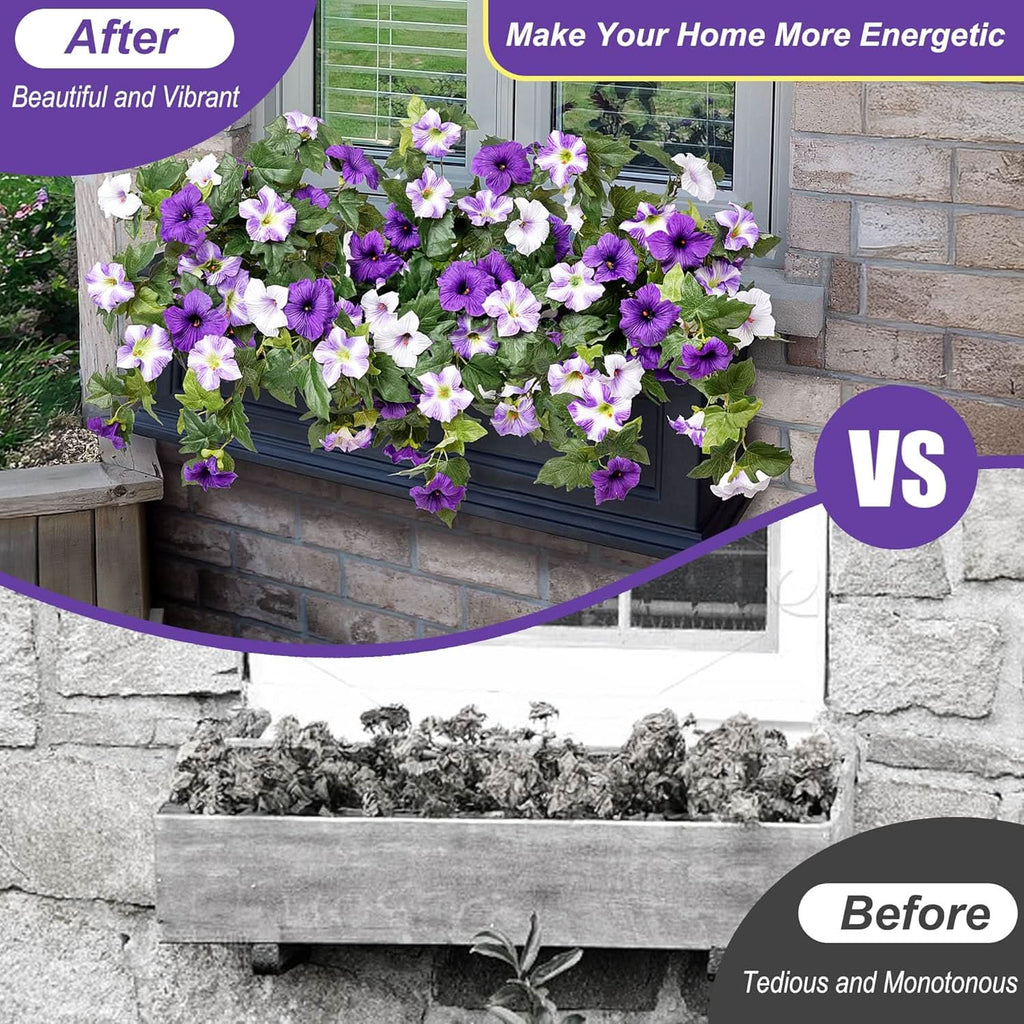 Purple Artificial Petunias