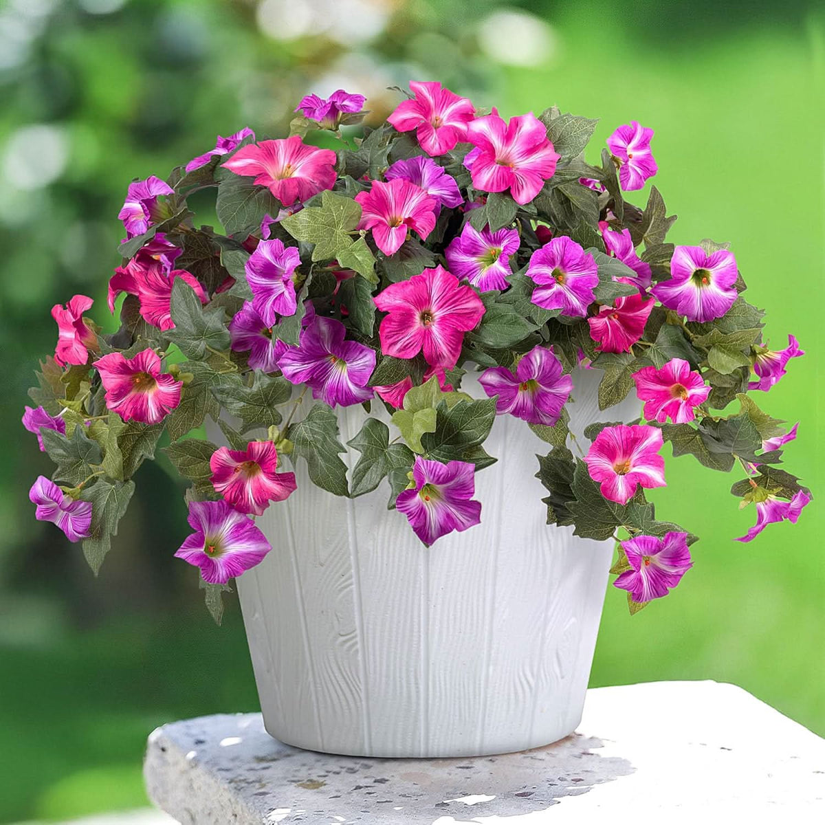 Pink Purple Artificial Petunias