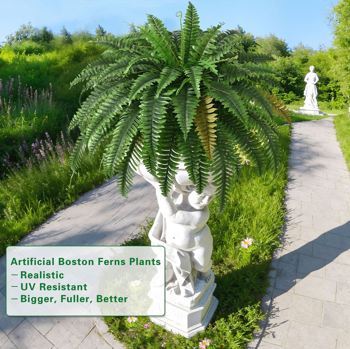 Artificial Boston Fern- 60 Branches