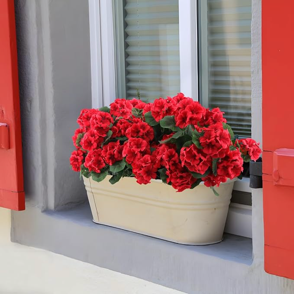 Red Artificial Geraniums